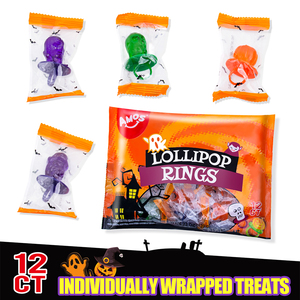 Anelli Lollipop AMOS Confezionati Singolarmente, <span class=keywords><strong>Caramelle</strong></span> Anello per <span class=keywords><strong>Halloween</strong></span> - Product Image 3
