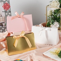 Baoren Wholesale One-Pc Foldable Paperboard Boxes Triangular Paper Candy Packaging Box Wedding Candy Party Gift Boxes with LOGO