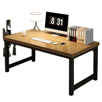 Postes de travail informatiques pour petits espaces, bureaux modernes en bois pour la maison et le bureau, avec pieds réglables
