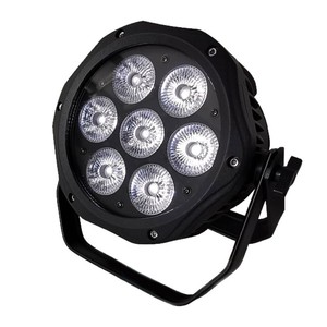 Projecteurs PAR étanches IP65 à 7 unités, pleine couleur, avec contrôle DMX, <span class=keywords><strong>LED</strong></span> RGBW, taille compacte pour mariages, restaurants, scènes, bars - Product Image 5