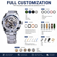 WINNER Forsining 207 en stock 1 pièce Logo personnalisé 50 pièces Fabricant OEM ODM Montre-bracelet mécanique automatique de luxe pour hommes