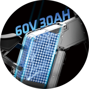 3000W moto électrique EKX X21 Max adulte hors route Ebike moteur sans balais sans engrenage 60V batterie au Lithium vélo haute vitesse - Product Image 6