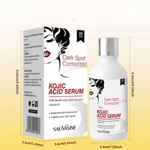 Sauvasine Wholesale OEM Moisturizing Brightening Smoothing Skin Back Acne Removal Bleaching Serum Anti Aging Kojic Acid Serum