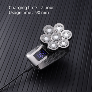 Rasoio Elettrico Resuxi HM-1686 5 in 1 per Uomo, Impermeabile, per <span class=keywords><strong>Rasatura</strong></span> <span class=keywords><strong>a</strong></span> <span class=keywords><strong>Secco</strong></span> e Umido, con 7 Testine - Product Image 3