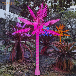 Luz LED Personalizable IP65 Plantas Artificiales Para <span class=keywords><strong>Interior</strong></span> <span class=keywords><strong>Palmera</strong></span> Rosa Coco para vacaciones Festival Decoración al aire libre - Product Image 1