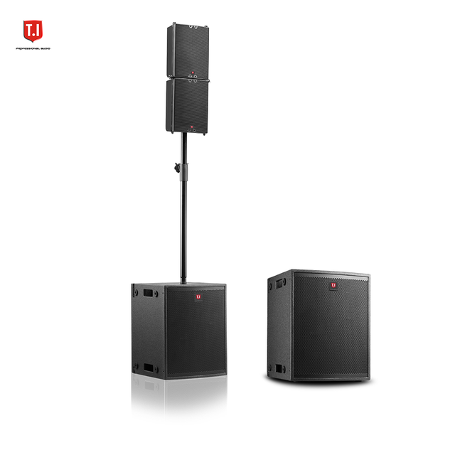 T.I Pro Audio S1 Two Way Active Mid-High Line Array System Professional Audio 10-Inch Bass Speakers Stereo/Mono/Surround 3 Year