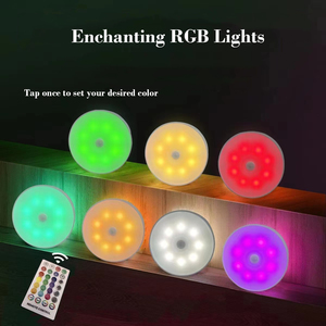 Rgb16 Màu Điều Khiển Từ Xa Ánh Sáng Ban Đêm, Phòng Ngủ Bầu Không Khí Đèn, Có Thể Sạc Lại Từ Tủ Quần Áo Bảy Màu Cảm Biến Vòng Đèn - Product Image 2