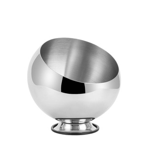 Bol incliné en acier inoxydable pour condiments et sauces, idéal pour les buffets d'hôtel et l'usage domestique - Product Image 1