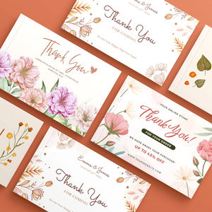 Carte De Remerciement Personnalisée Personnalisée Impression Écologique <span class=keywords><strong>Achat</strong></span> Merci Carte De Commande pour Soutenir Les Petites Entreprises - Product Image 5