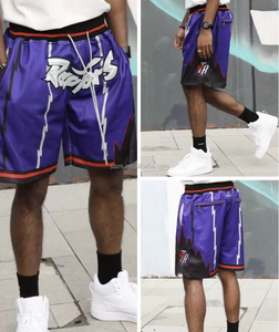 Bán buôn giá rẻ nóng bán chỉ Mens Don khâu quần short Retro Top Grade lưới tùy chỉnh quần short bóng rổ - Product Image 2