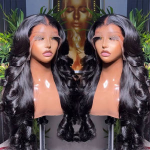 Perruques en cheveux humains lisses HD avec dentelle pré-coupée effet seconde peau, tissages et perruques à ligne de cheveux naturelle, sans colle, Perruque Cheveux Humains - Product Image 3