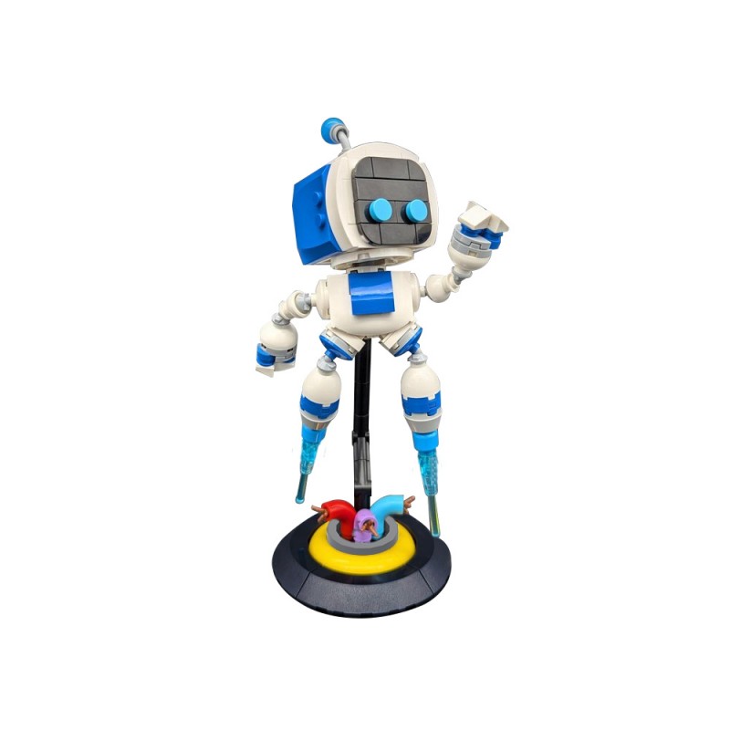 Funbuild игры экшен фигурка MOC-196011 Astro Bot строительные блоки игрушки мини робот кубики развивающие игрушки