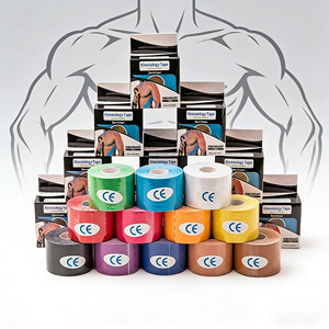 Bande de kinésiologie professionnelle prédécoupée, haute élasticité, résistante à la transpiration, pour le soutien de la <span class=keywords><strong>cheville</strong></span>, du poignet et des doigts - Product Image 1