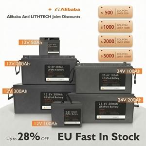 แบตเตอรี่ BMS Deep Cycle Lifepo4 12v 100ah 200ah 300ah แบตเตอรี่ Lifepo4 12 โวลต์ ลิเธียมไอออน สำหรับระบบพลังงานแสงอาทิตย์ - Product Image 2