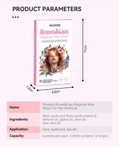 OEM ODM Bandes <span class=keywords><strong>de</strong></span> <span class=keywords><strong>cire</strong></span> pour les sourcils, les lèvres et la peau sensible, bon marché, bandes <span class=keywords><strong>de</strong></span> <span class=keywords><strong>cire</strong></span> pour l'épilation du corps et l'épilation du visage - Product Image 4