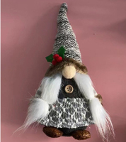 Poupées Mr Gnome et Mme Gnome de couleur gris GL-131 pour décorations pour la maison Liquidation cadeau de Gnome suédois