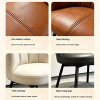 Chaise de salle à manger moderne de luxe léger à prix de gros, avec structure métallique, écologique et durable, pour chambre et cuisine