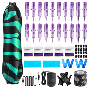 Kit de Máquina de Tatuaje Rotativa Profesional Portátil de Aleación de Aluminio con Fuente de Alimentación y Pluma Inalámbrica - Product Image 2