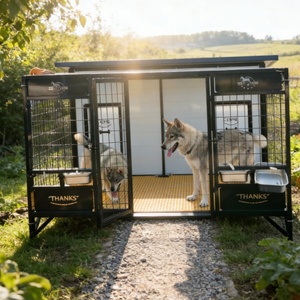 Nichoir extérieur pour lapins en pin - Multi-compartiments avec nichoir - Product Image 2