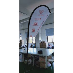 Bandera Publicitaria de <span class=keywords><strong>Playa</strong></span> - Logotipo/Diseño Personalizado para Ferias Comerciales/Promoción de Eventos - Product Image 3