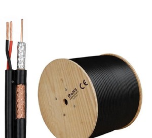 Cable Coaxial Siamés RG6 para CCTV, 75 Ohm, Cobre Puro, Blindaje de Lámina de Aluminio, Color Personalizado, Cubierta LSZH/PE/PVC, Bobina de 500m, Alto Rendimiento - Product Image 2