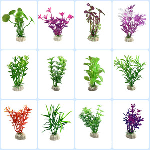 Plantes aquatiques artificielles, ornements de simulation en plastique pour la décoration d'aquariums, respectueux de l'environnement - Product Image 1