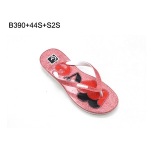 2019 nuevo diseño de <span class=keywords><strong>luz</strong></span> Pvc calzado plano Rosa interior diapositivas zapatillas para mujeres zapatos Oem impreso Flip Flops - Product Image 2