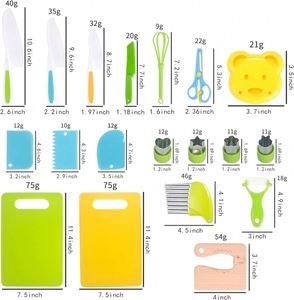 Elarve 13/17 Piezas Juego de Cuchillos de Cocina Seguros para Niños Pequeños para Cocinar de Verdad - Product Image 6
