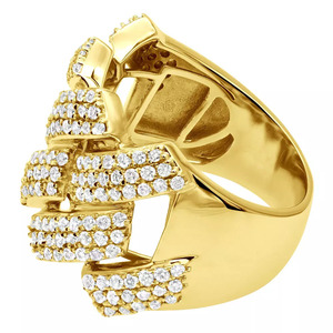 Unique Design Trendy Women's Solid 925 Sterling Silver Moissanite Stone Cluster Setting Rose Gold Plated Third Party <b>Ring</b> - Product Image 2