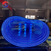 Le plus récent signe de miroir infini de lettre de canal acrylique illuminé par LED 3D personnalisé pour le mur