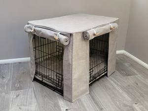 Modern evcil hayvan kafesi kapak nefes ve su geçirmez köpek sandık küçük ırkları için düğme kapatma her mevsim katı desen - Product Image 2