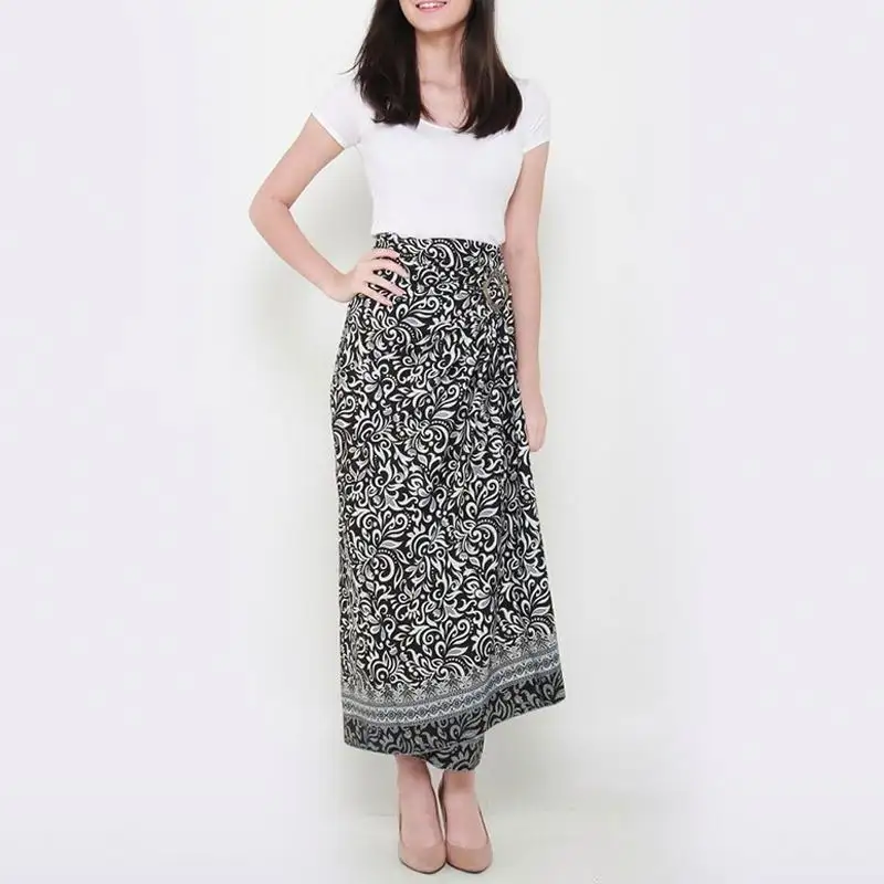 Nóng Bán Giá Rẻ Dài Váy Giản Dị Linen Khăn Bông Đồ Lót Gợi Cảm Vẽ Tay Lungi Indonesia Sarong