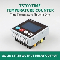 Contrôleur de température intégré TS700 V*DA avec affichage LCD, contrôle de la température, minuterie et compteur 0-999 ℃   Thermostat intelligent PID industriel