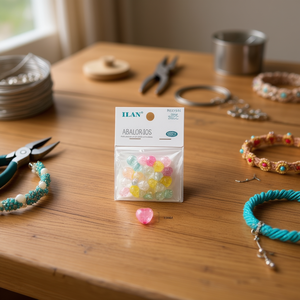 Ilan Abalorios Perline iridescenti a forma di cuore da 10 mm per la creazione di gioielli 30 pezzi - Product Image 3