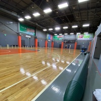 Planchers sportifs en bois modulaires FH à clipser, étanches et durables, avec joint précis, panneaux de terrain de sport en érable sans jointure