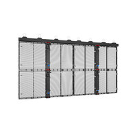 Écran LED transparent P3.91 de 1000x1000mm pour vitrine de centre commercial, panneau publicitaire intérieur en verre