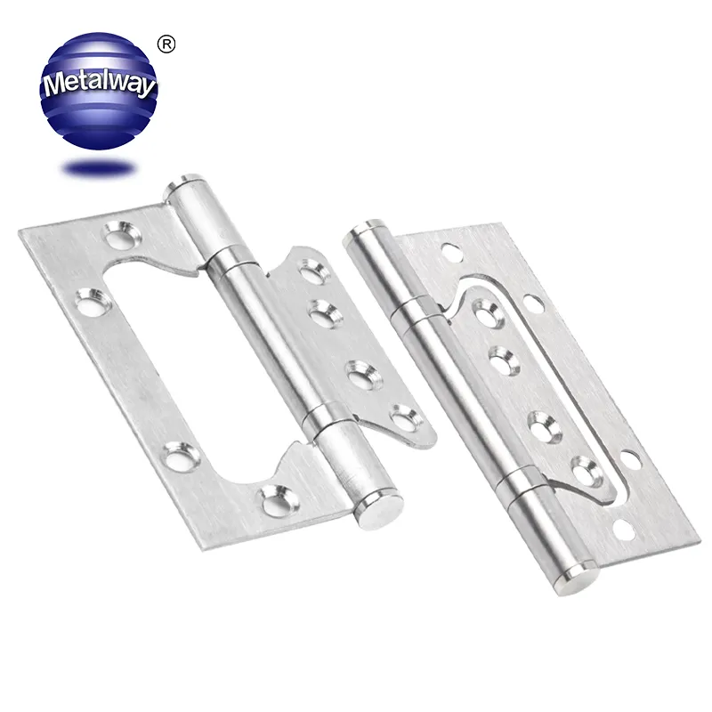 High Quality Stainless Steel 201 Flag Hinge 2 Ball Bearing Door Hinge Butterfly Sub Mother Door Hinge