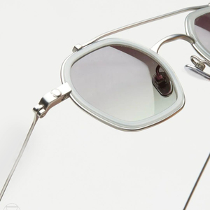 LMAMBA New Trend 2025 High Quality Fashion <b>Square</b> Double Bridge Metal Polygon Shades Custom Logo Designer <b>Sunglasses</b> Men Women - Product Image 4