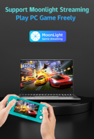 Anbernic RG505 Lecteur de jeu portable à écran tactile en pin vert de 4.95 pouces Bluetooth WiFi Support Gyroscope à six axes Joystick Hall
