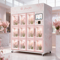 Distributeur automatique de fleurs Yunyin, paiement sans argent liquide, libre-service pour les magasins de proximité, les centres événementiels, les espaces publics