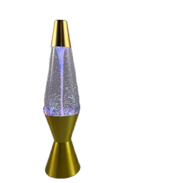 Contemporary LED Tornado Onion Sleeping Night Light Cute Colorful Glass Golden Base Plug-In RGB Color Change Moon Projection