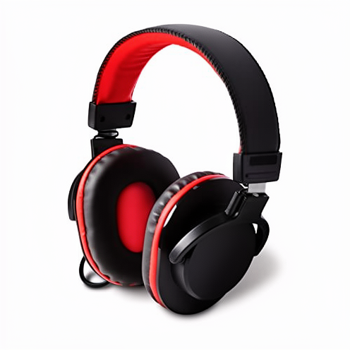 Numark HF175 Metal Over-Ear DJ Headphones Active Noise Cancellation Closed Back 40mm Drivers Earpads Mixing Monitoring 3m Cable