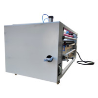 Machine de revêtement semi-automatique portable HY de 1600 mm à base d'eau avec nouveau moteur, composants PLC et séchage par lampe IR