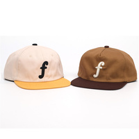 Hotselling 5-panel 3D geborduurde logo petten, ongestructureerde petten