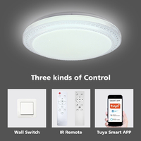 Vente directe d'usine, plafonnier LED intelligent à intensité variable, TUYA/Alexa/Google, plafonnier LED 36W