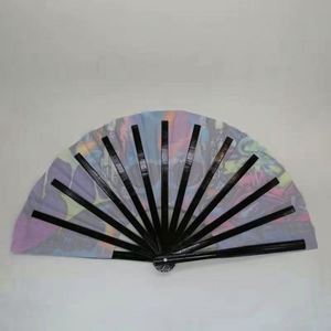 Éventail en bambou personnalisé de 33 cm, grand format, écologique, peint, style Tai Ji Kung Fu, pour la décoration intérieure ou l'artisanat de festival - Product Image 4