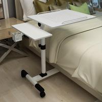 Bureau d'ordinateur portable pliable réglable en hauteur en bois NoYi pour la chambre à coucher, l'étude, table de chevet mobile pivotante et inclinable