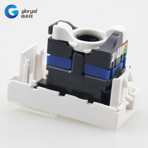 Placa frontal de 45*22.5mm con conector Keystone sin herramientas, tipo francés, puerto único <span class=keywords><strong>UTP</strong></span> <span class=keywords><strong>RJ45</strong></span> - Product Image 4