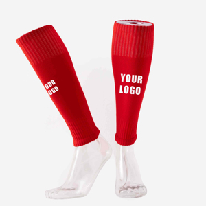 OEM Custom Logo Soccer Leg Protector Nylon or <strong>Polyester</strong> Calf Compression Sleeve Athlete Football Leg Sleeves Footless <strong>Sock</strong> T/T - Product Image 3