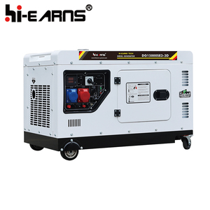 Hiearns DG15000SE3-3D 8KW 10KW 10KVA 12.5kva siêu im lặng toàn bộ sức mạnh 1105fd làm mát bằng không khí Máy phát điện diesel với AC quá tải chuyển đổi - Product Image 2